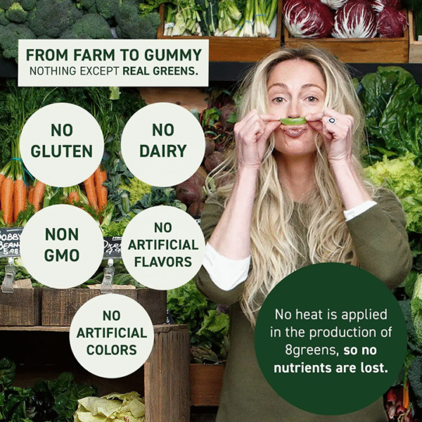 Daily Greens Apple Flavor Gummies